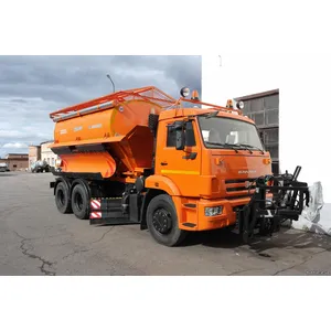 КДМ-650-08 на ш.65115-48 (ПС сталь 09Г2С, V=8 м3, ПМ сталь, V=12 м3, Передний отвал, Средняя щетка)
