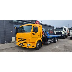 автоэвакуатор, оснащенный краном-манипулятором на шасси 4308-3084-69